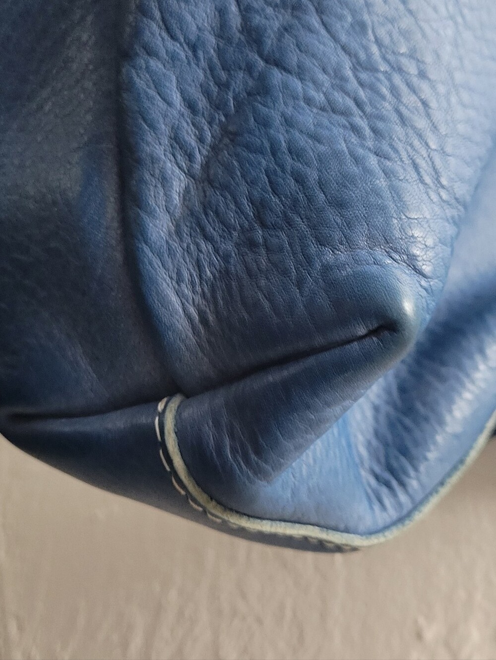 PLG Portland Leather Goods Original Indigo Mini-Crossbody Zip With Strap ๐ Rare - Picture 11 of 16